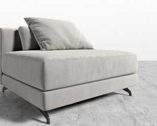 Berlin Armless - Plush Velvet - Dusk Berlin Armless - Plush Velvet - Dusk