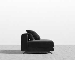 Berlin Armless - Plush Velvet - Black Berlin Armless - Plush Velvet - Black