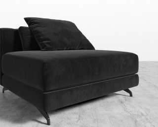 Berlin Armless - Plush Velvet - Black Berlin Armless - Plush Velvet - Black