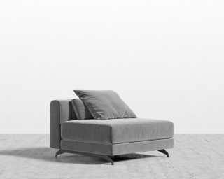 Berlin Armless - Plush Velvet - Glacier Grey 2022 Berlin Armless - Plush Velvet - Glacier Grey 2022