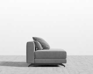 Berlin Armless - Plush Velvet - Glacier Grey 2022 Berlin Armless - Plush Velvet - Glacier Grey 2022