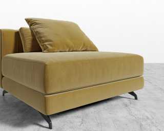 Berlin Armless - Plush Velvet - Golden Beryl 2022 Berlin Armless - Plush Velvet - Golden Beryl 2022