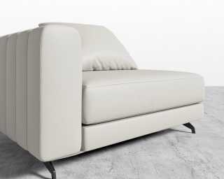 Berlin LHF Corner - Microfiber Leather - Trento Taupe