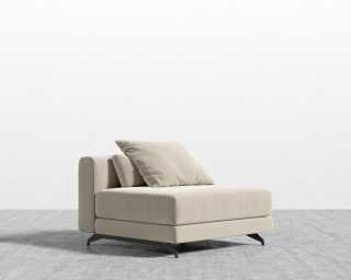 Berlin Armless - Signature Plush Velvet - Warm Taupe Berlin Armless - Signature Plush Velvet - Warm Taupe