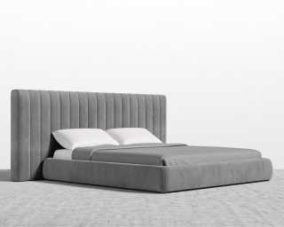 Berlin Bed - Plush Velvet - Glacier Grey Berlin Bed - Plush Velvet - Glacier Grey
