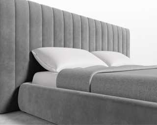 Berlin Bed - Plush Velvet - Glacier Grey Berlin Bed - Plush Velvet - Glacier Grey