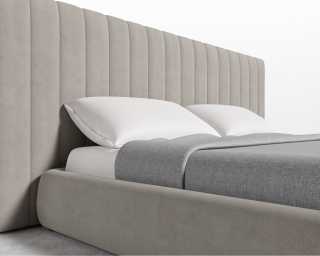 Berlin Bed - Venice Vegan Suede - Latte