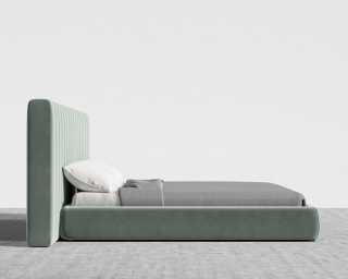 Berlin Bed - Plush Velvet - Moonstone