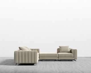 Berlin L-Sectional - Signature Plush Velvet - Warm Taupe Berlin L-Sectional - Signature Plush Velvet - Warm Taupe