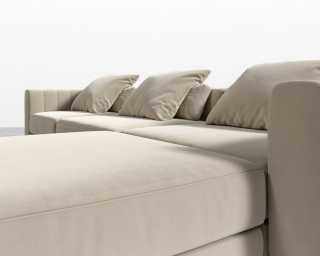 Berlin L-Sectional - Signature Plush Velvet - Warm Taupe Berlin L-Sectional - Signature Plush Velvet - Warm Taupe