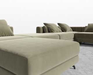 Berlin Modular Sectional - Signature Plush Velvet - Olive Green Berlin Modular Sectional - Signature Plush Velvet - Olive Green