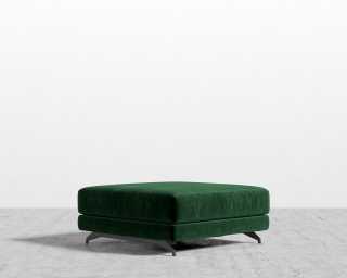 Berlin Ottoman - Plush Velvet - Moss Berlin Ottoman - Plush Velvet - Moss