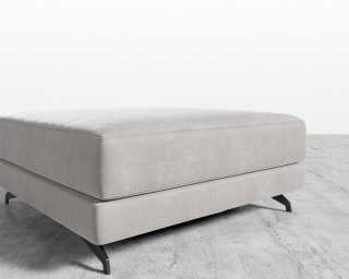 Berlin Ottoman - Venice Vegan Suede - Chiffon