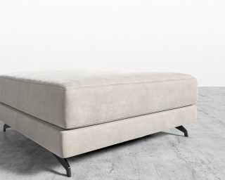 Berlin Ottoman - Venice Vegan Suede - Latte Berlin Ottoman - Venice Vegan Suede - Latte