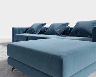 Berlin Sectional Sofa - Plush Velvet - Solstice Berlin Sectional Sofa - Plush Velvet - Solstice