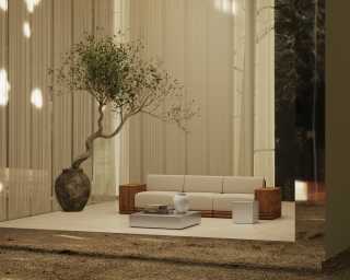 Liza Coffee Table - Brushed Stainless Steel | Rove Concepts