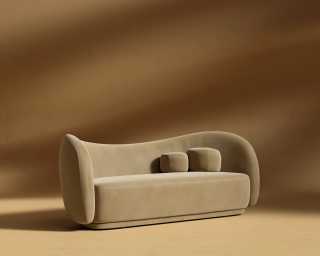 Diane Sofa - Plush Velvet - Dune Diane Sofa - Plush Velvet - Dune