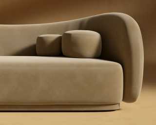 Diane Sofa - Plush Velvet - Dune Diane Sofa - Plush Velvet - Dune