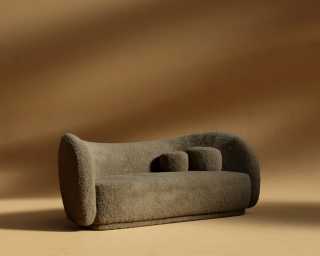 Diane_Sofa_Shearling - Espresso