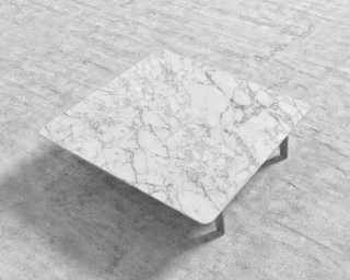Dresden End Table - White Marble