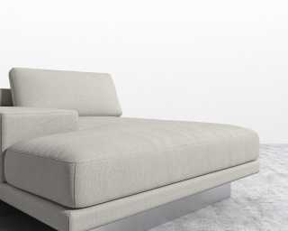 Dresden Left Chaise - Plush Weave Oyster
