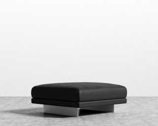 Dresden Ottoman - Trento Jet Black Dresden Ottoman - Trento Jet Black