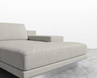 Dresden Right Chaise - Plush Weave Oyster