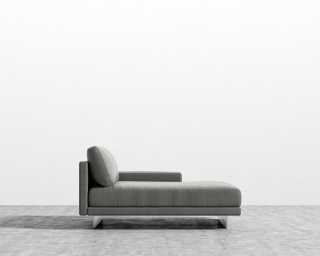 Dresden Right Chaise - Venice Vegan Suede - Strato