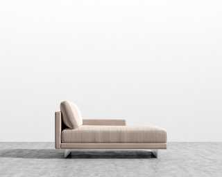 Dresden Right Chaise - Plush Velvet - Blush