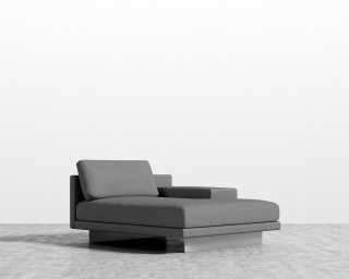 Dresden Right Chaise - Plush Weave - Fin