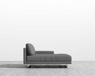 Dresden Right Chaise - Plush Weave - Fin