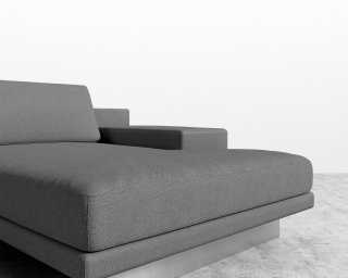 Dresden Right Chaise - Plush Weave - Fin