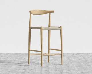 Elbow Counter Stool - Woven - Natural