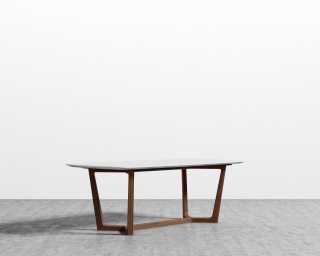 mid century modern marble dining table