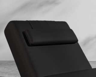 Florian Outdoor Lounger - Black Frame - Arcadia black - Pietra Ceramic Florian Outdoor Lounger - Black Frame - Arcadia black - Pietra Ceramic