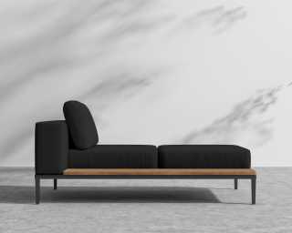 Francis Chaise - Left - Arcadia - Black Frame