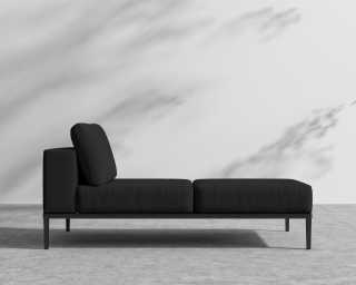 Francis Chaise Right - Arcadia - Black Frame