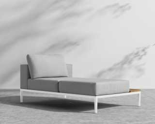 Francis Chaise Right - Encino - White