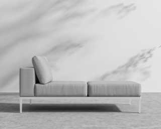 Francis Chaise Right - Encino - White