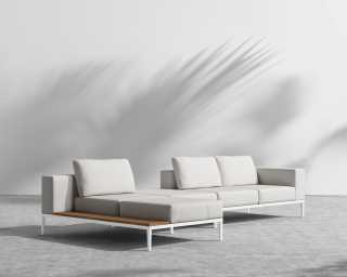 Francis Outdoor Modular - White Frame - Palisades