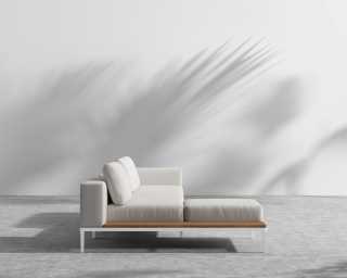 Francis Outdoor Modular - White Frame - Palisades