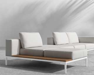 Francis Outdoor Modular - White Frame - Palisades