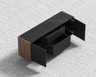 Gia Storage - Black Marble - Walnut Gia Storage - Black Marble - Walnut