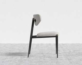 Geno Dining Chair - Chatou Boucle - Pearl - Black Frame Geno Dining Chair - Chatou Boucle - Pearl - Black Frame