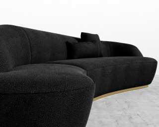Grand Curved Sectional - Chatou Boucle - Caviar Grand Curved Sectional - Chatou Boucle - Caviar