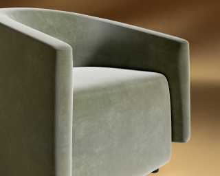 Hadrian_Armchair_Cotton_Velvet - Verdant Hadrian_Armchair_Cotton_Velvet - Verdant