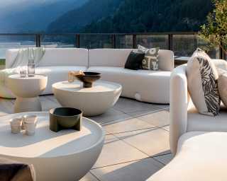 Tano Outdoor Curved Modular Sectional Rove Concepts Rove Concepts Mid Century Furniture