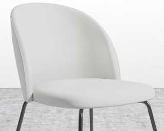 Iris Chair - Microfiber - Trento Eggshell- Black Base