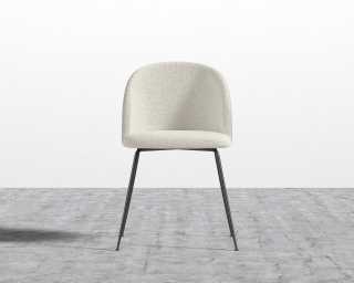 Iris Chair - Chatou Boucle - Pearl - Black Base