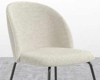 Iris Chair - Chatou Boucle - Pearl - Black Base